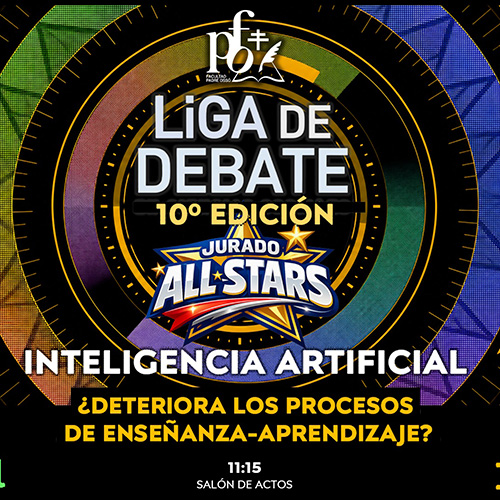 Cartel de la Liga de Debate de la Facultad Padre Ossó